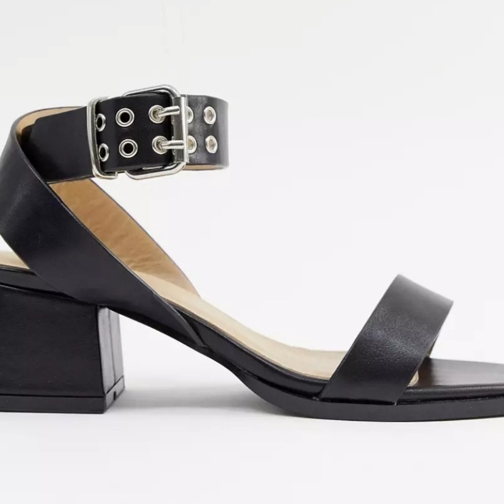 Wide fit block heels